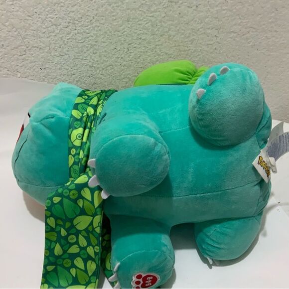 Pokemon Build A Bear Plush Bulbasaur Scarf Hat sound stuffed doll 18” - Picture 4 of 6
